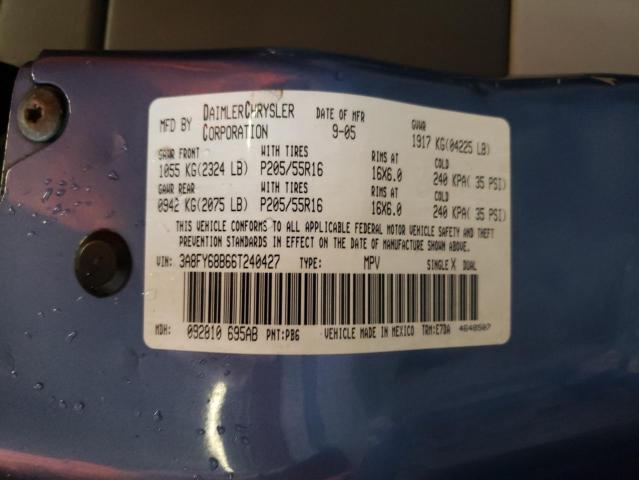 Photo 10 from auction – 2006 CHRYSLER PT CRUISER with VIN 3A8FY68B66T240427