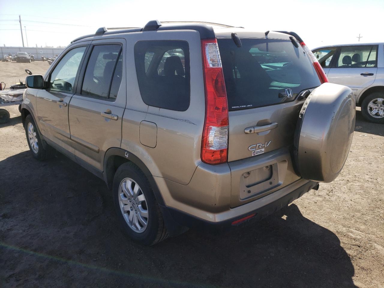 Photo 3 from auction – 2006 HONDA CR-V SE with VIN SHSRD78956U425188