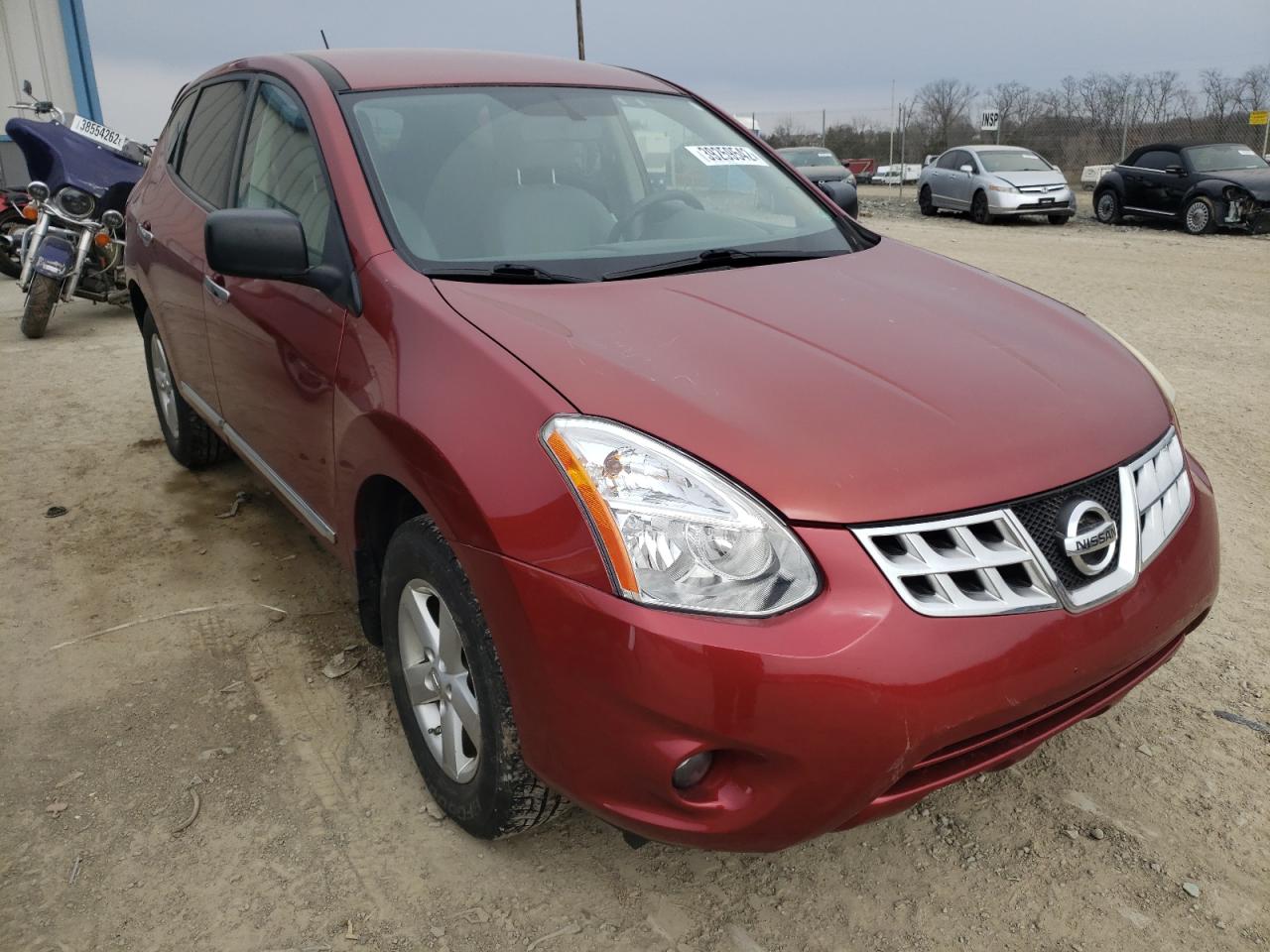 NISSAN ROGUE S 2012 with VIN JN8AS5MV0CW397796 - Photo from auction