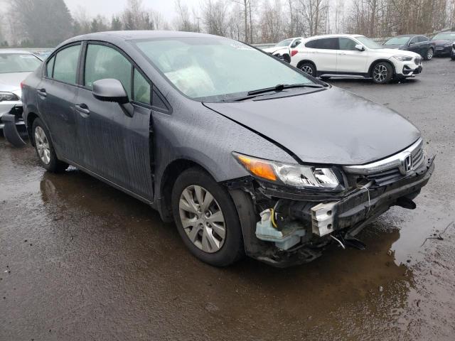 HONDA CIVIC LX 2012 with VIN 19XFB2F57CE332581 - Photo from auction