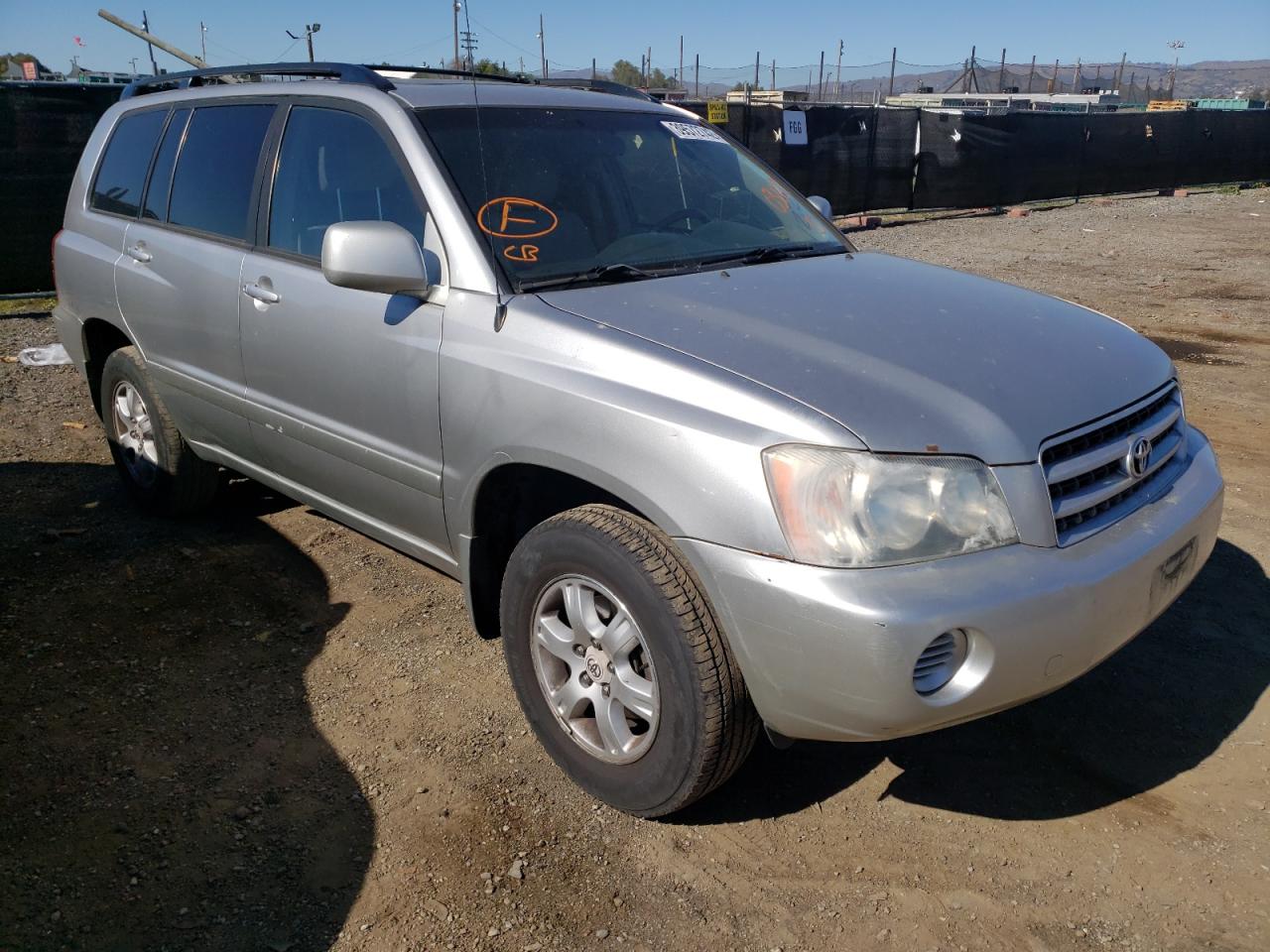 TOYOTA HIGHLANDER 2001 with VIN JTEHF21A210009347 - Photo from auction