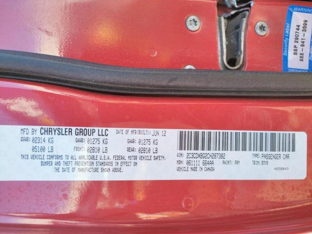 Photo 10 from auction – 2012 DODGE CHARGER with VIN 2C3CDXBG2CH287382