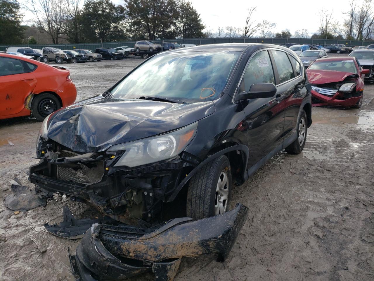 Photo 2 from auction – 2014 HONDA CR-V LX with VIN 2HKRM4H30EH617992