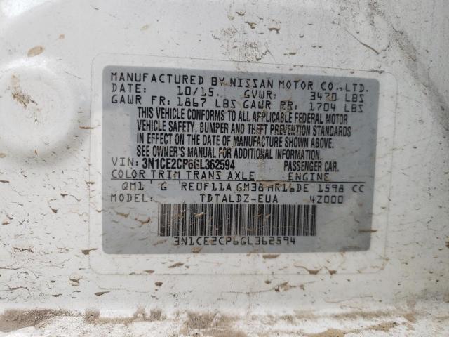 Photo 10 from auction – 2016 NISSAN VERSA NOTE with VIN 3N1CE2CP6GL362594