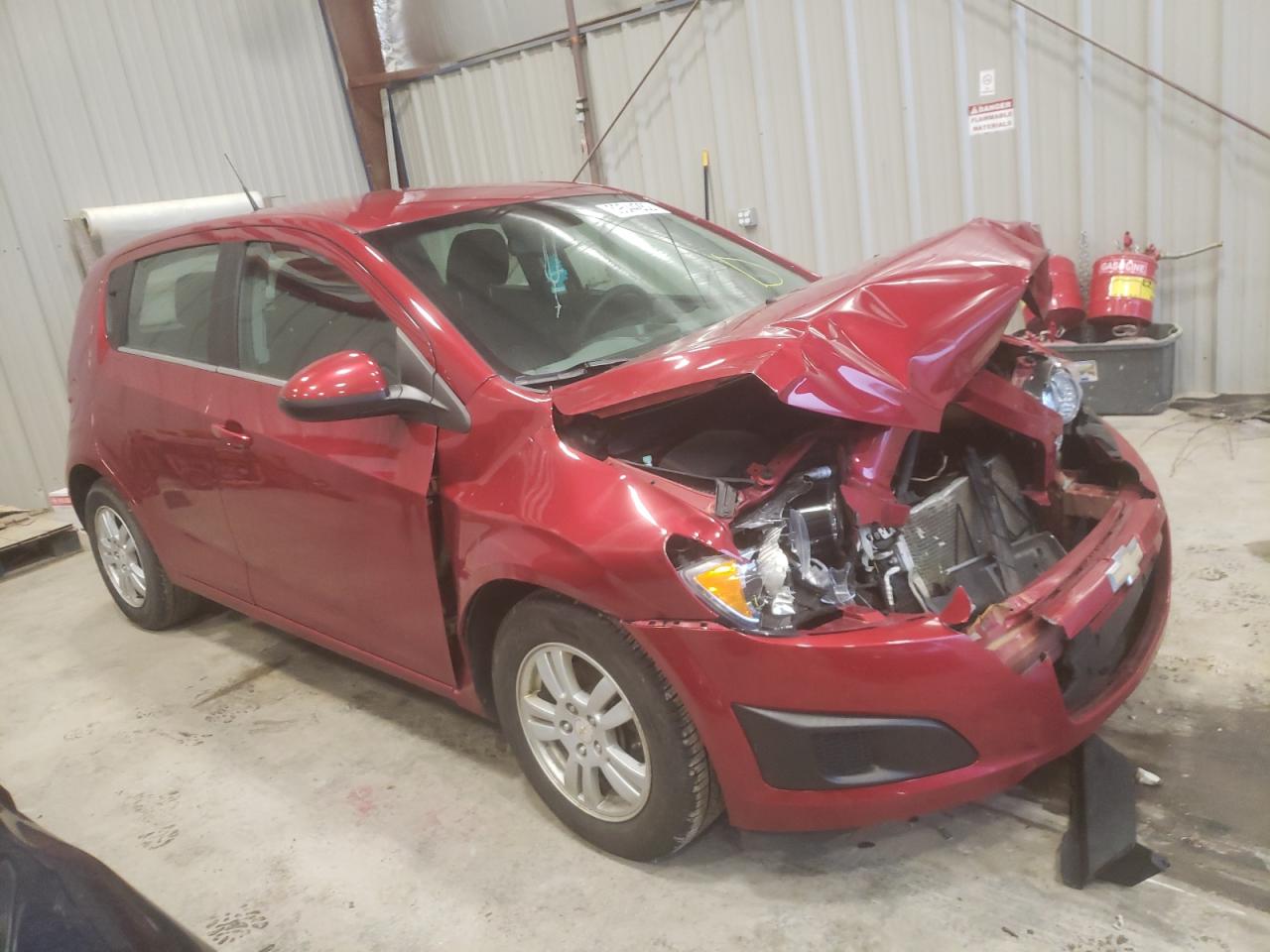 CHEVROLET SONIC LT 2012 with VIN 1G1JC6SH1C4121143 - Photo from auction