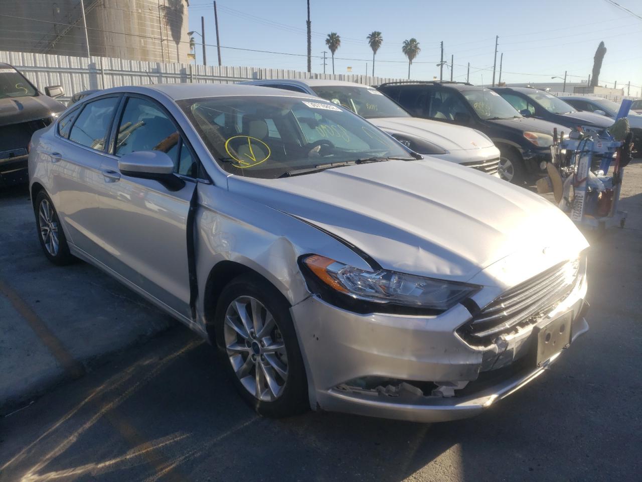 FORD FUSION SE 2017 with VIN 3FA6P0HDXHR375294 - Photo from auction