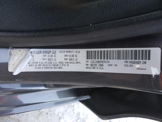 Photo 10 from auction – 2015 CHRYSLER 200 LIMITE with VIN 1C3CCCABXFN574174