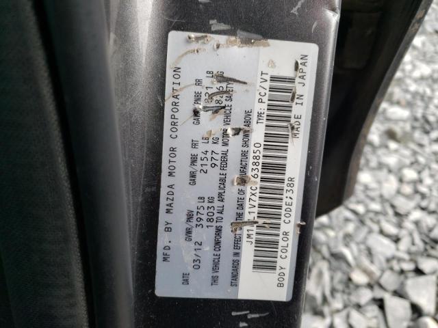 Photo 10 from auction – 2012 MAZDA 3 I with VIN JM1BL1V7XC1638850