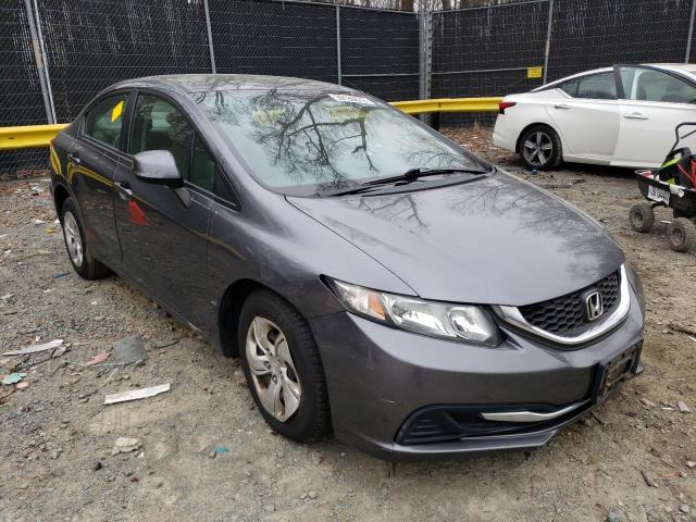 HONDA CIVIC LX 2013 with VIN 19XFB2F54DE200539 - Photo from auction