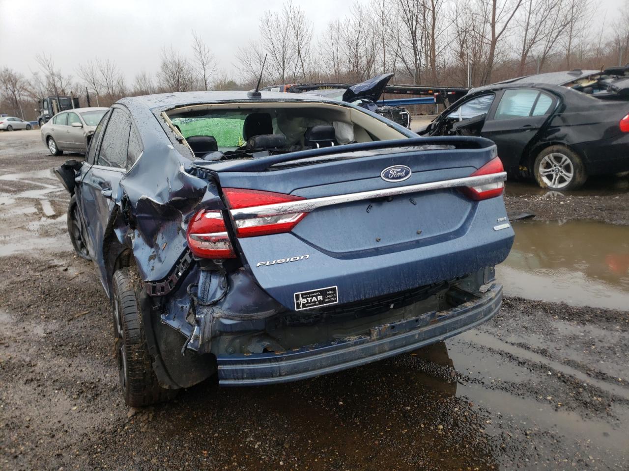 Photo 3 from auction – 2018 FORD FUSION SE with VIN 3FA6P0HD4JR245209