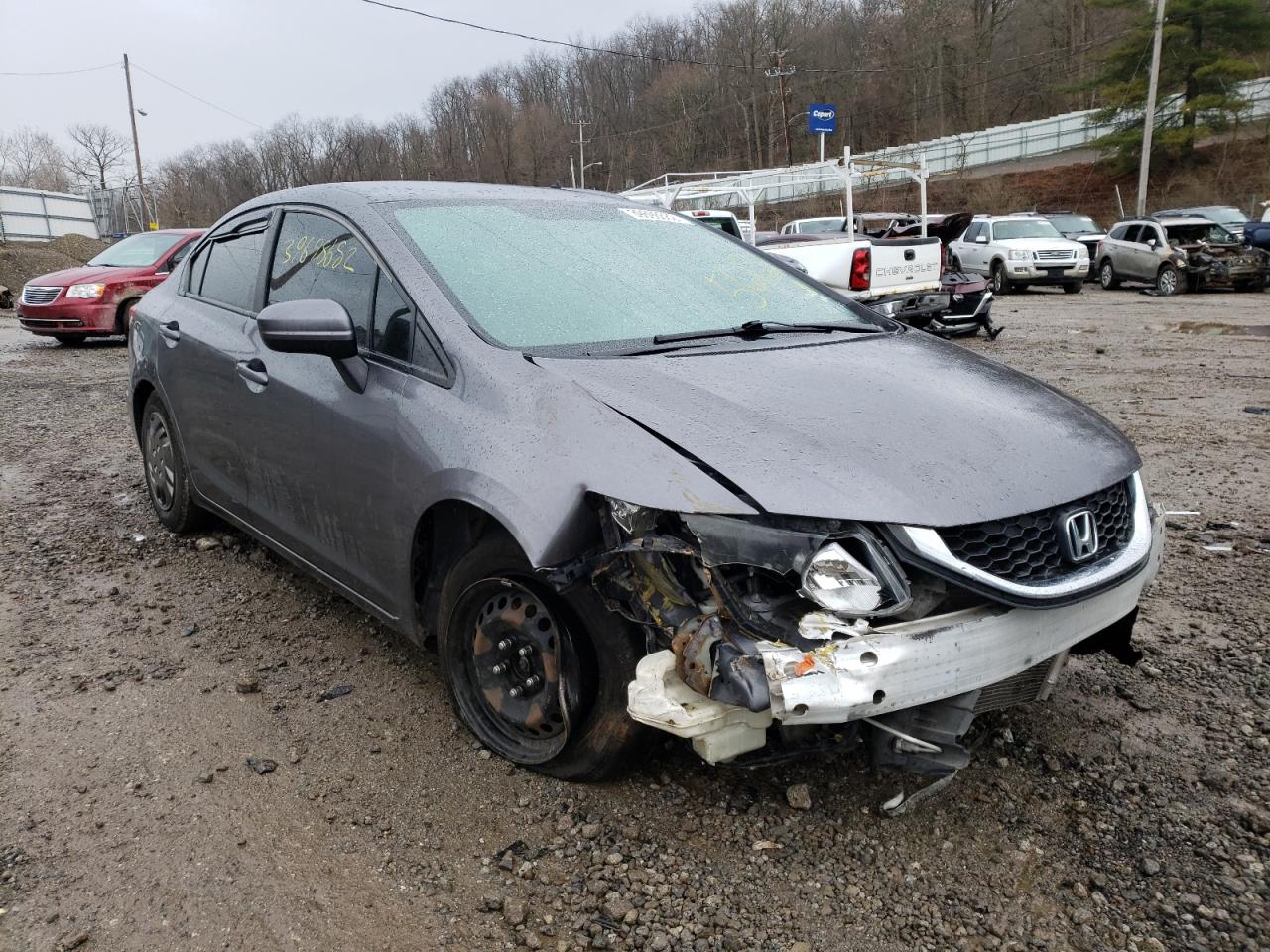 HONDA CIVIC LX 2015 with VIN 19XFB2F51FE265612 - Photo from auction