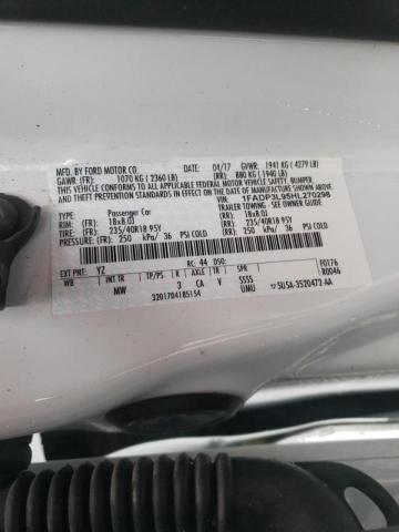 Photo 10 from auction – 2017 FORD FOCUS ST with VIN 1FADP3L95HL270298