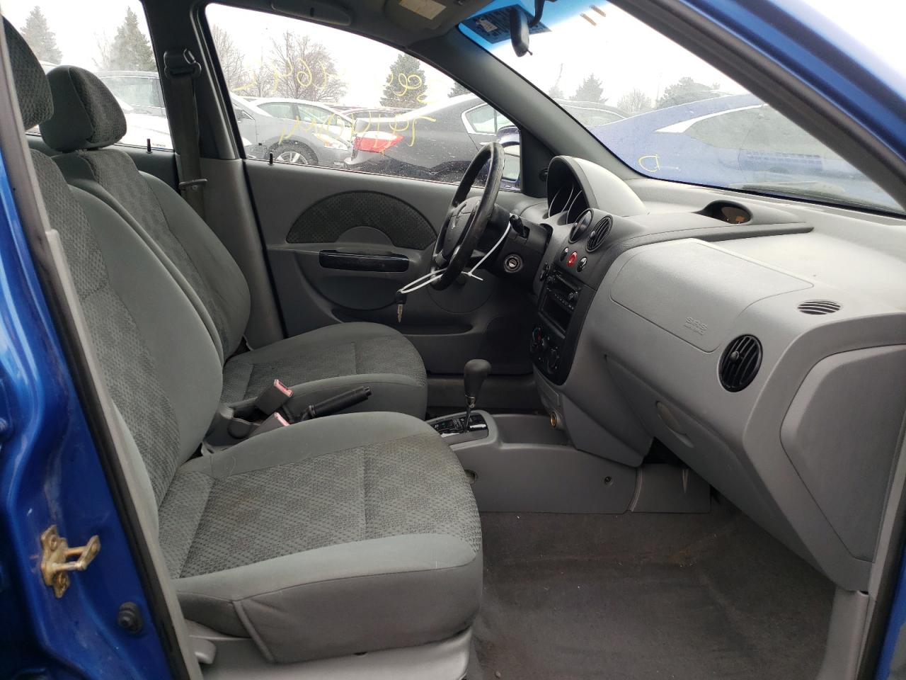Photo 5 from auction – 2005 CHEVROLET AVEO BASE with VIN KL1TD52695B483538