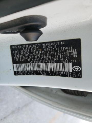 Photo 10 from auction – 2016 TOYOTA COROLLA L with VIN 5YFBURHE4GP479993