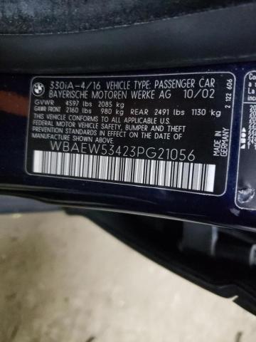 Photo 10 from auction – 2003 BMW 330 XI with VIN WBAEW53423PG21056