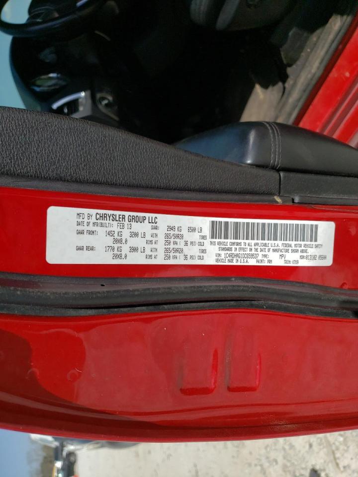 Photo 10 from auction – 2013 DODGE DURANGO SX with VIN 1C4RDHAG1DC659537