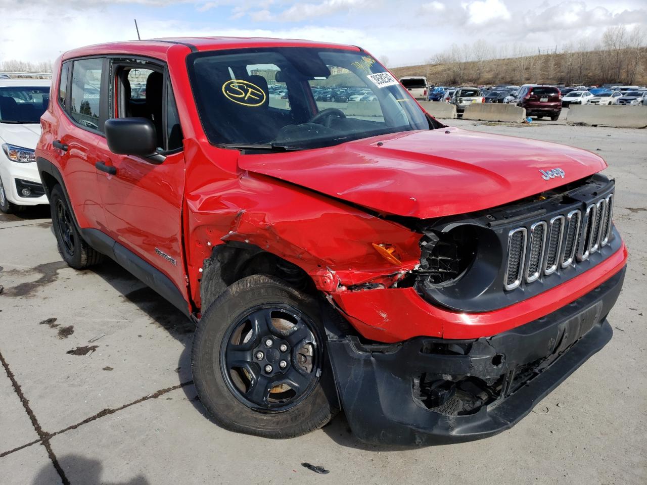 JEEP RENEGADE S 2018 with VIN ZACCJBAB0JPJ33842 - Photo from auction
