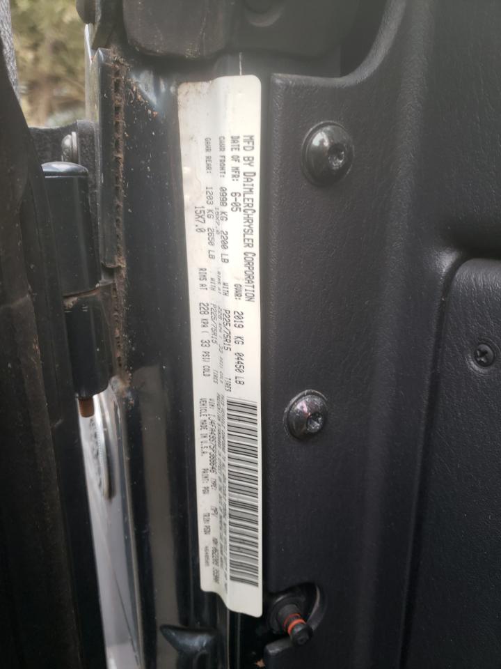 Photo 10 from auction – 2005 JEEP WRANGLER with VIN 1J4FA49S75P388646