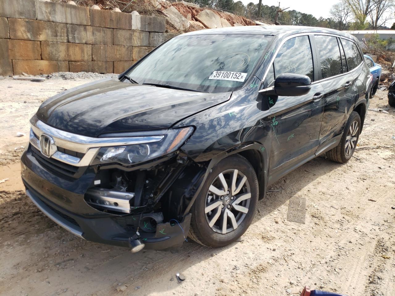 Photo 2 from auction – 2021 HONDA PILOT EXL with VIN 5FNYF6H57MB072809