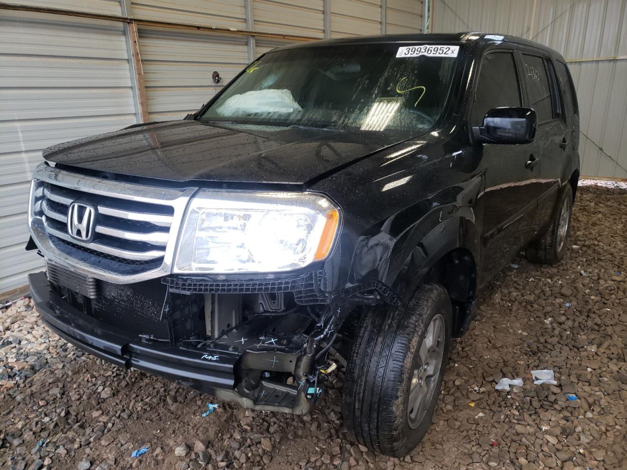 Photo 2 from auction – 2013 HONDA PILOT LX with VIN 5FNYF4H27DB051243
