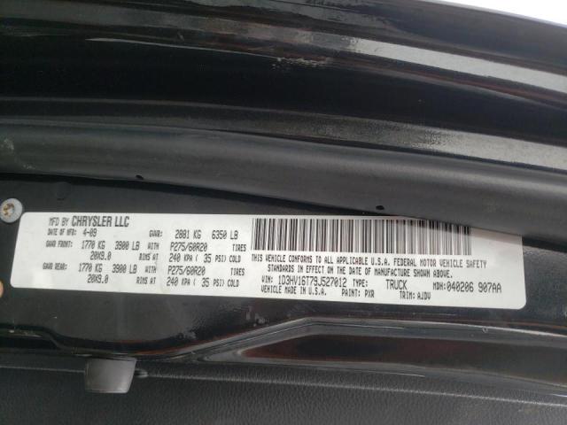 Photo 10 from auction – 2009 DODGE RAM 1500 with VIN 1D3HV16T79J527012