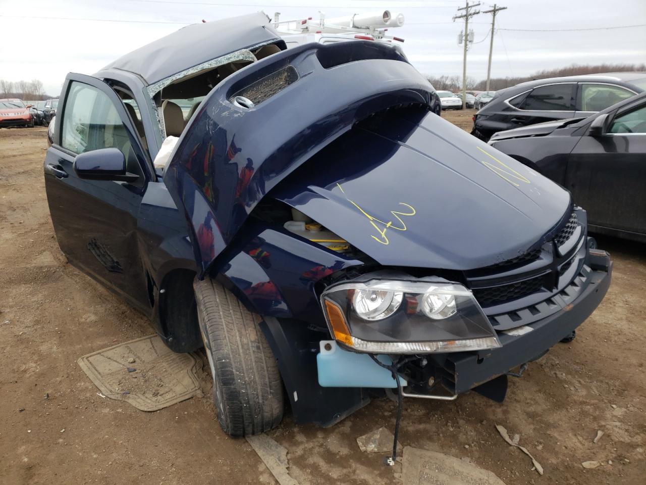 DODGE AVENGER SX 2013 with VIN 1C3CDZCB6DN620609 - Photo from auction