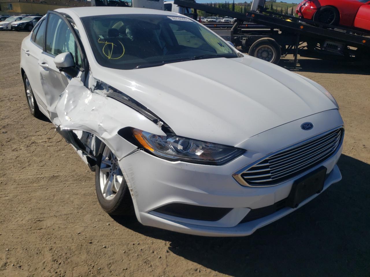 FORD FUSION SE 2018 with VIN 3FA6P0LU7JR241291 - Photo from auction