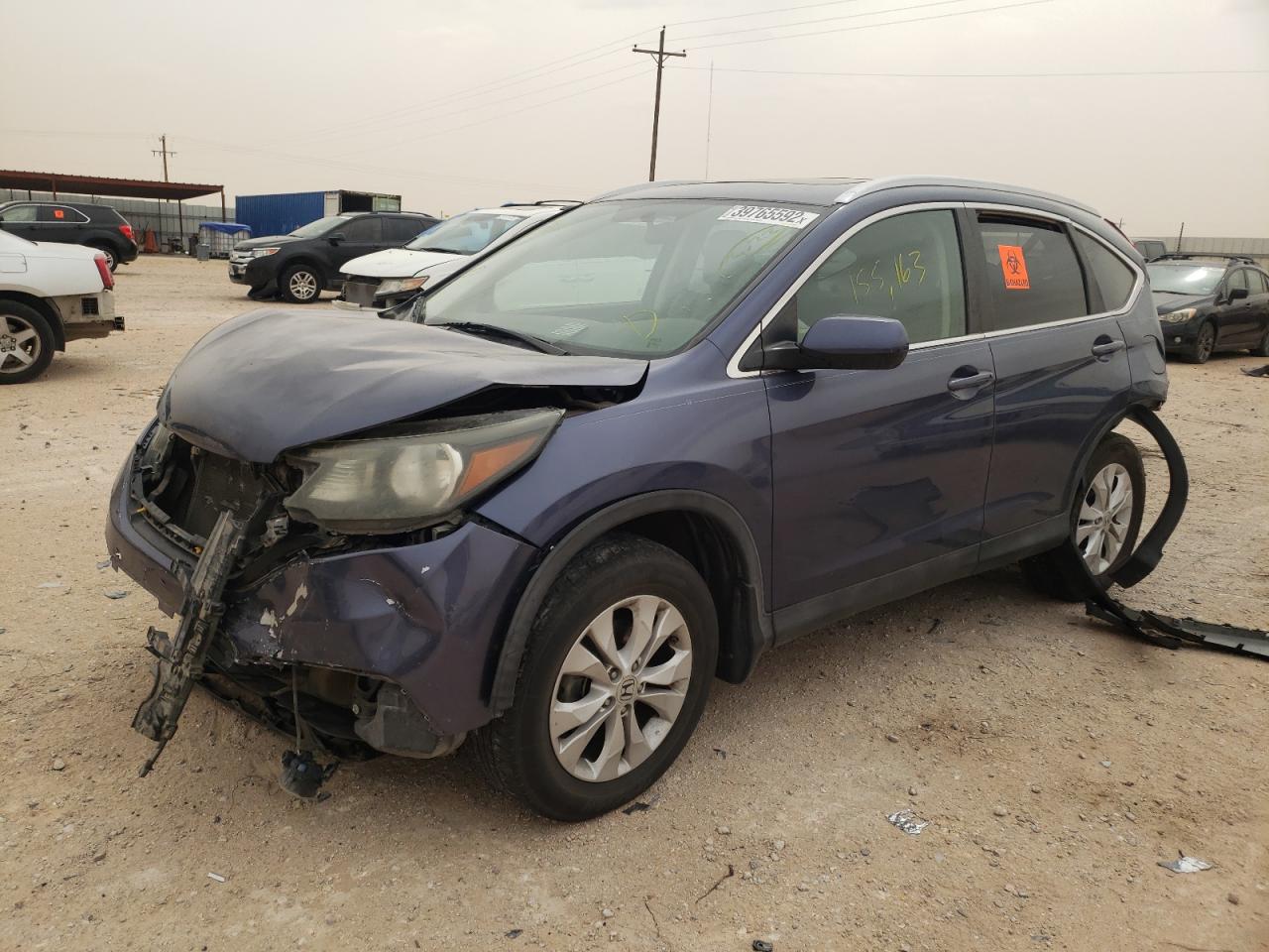 Photo 9 from auction – 2012 HONDA CR-V EXL with VIN 5J6RM3H76CL039560