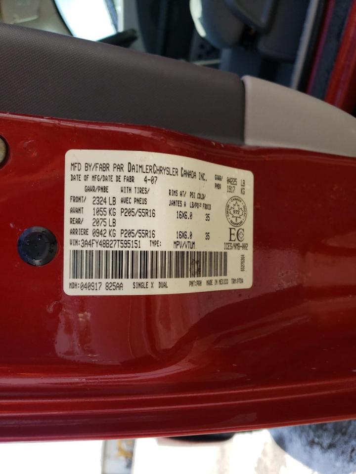 Zdjęcie 10 z aukcji – 2007 CHRYSLER PT CRUISER z VIN 3A4FY48B27T595151