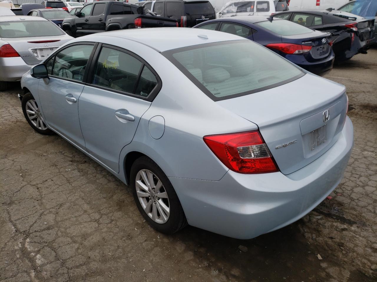 Photo 3 from auction – 2012 HONDA CIVIC EXL with VIN 2HGFB2F90CH573732