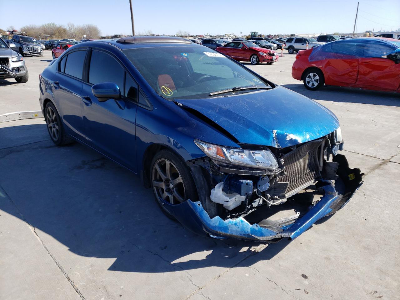 HONDA CIVIC SI 2014 with VIN 2HGFB6E59EH703368 - Photo from auction