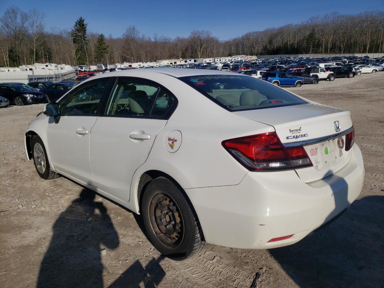 Photo 3 from auction – 2013 HONDA CIVIC LX with VIN 19XFB2F58DE217618