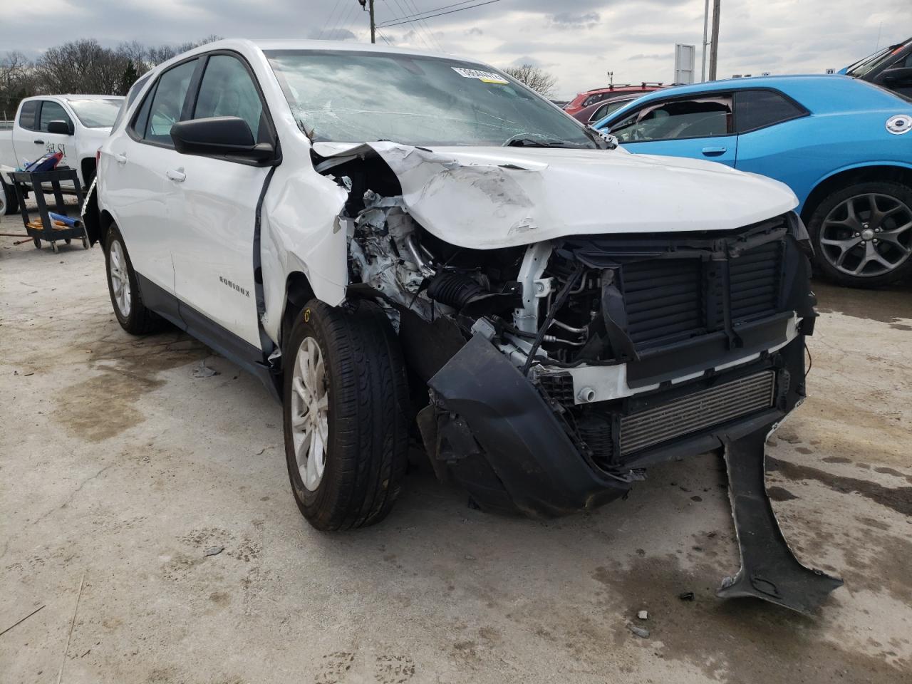 CHEVROLET EQUINOX LS 2018 with VIN 3GNAXHEV1JS550179 - Photo from auction