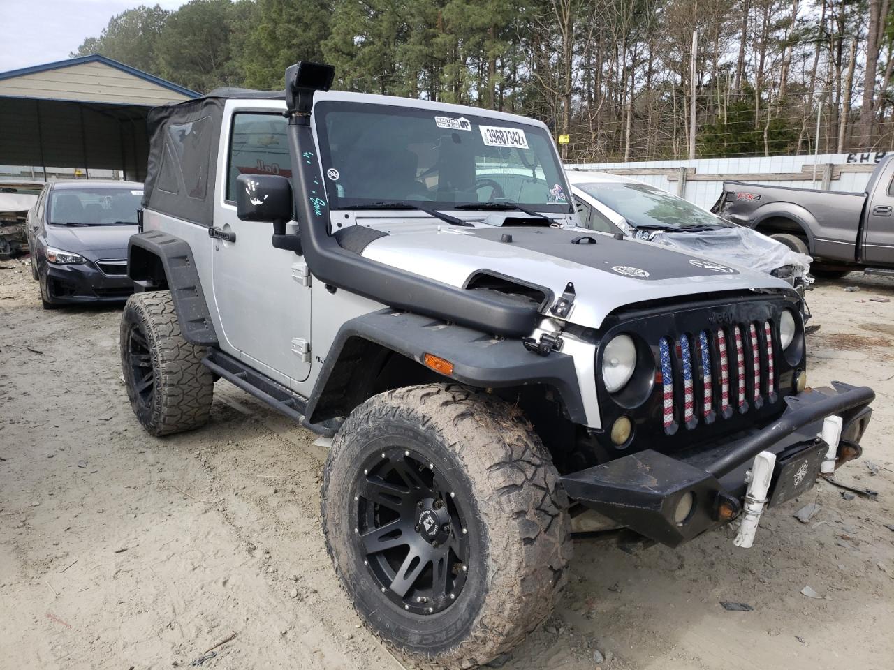 JEEP WRANGLER X 2008 with VIN 1J4FA24118L653706 - Photo from auction