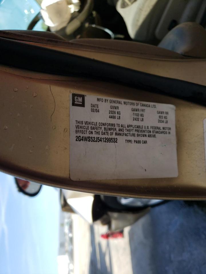 Photo 20 from auction – 2004 BUICK CENTURY CU with VIN 2G4WS52J541299532