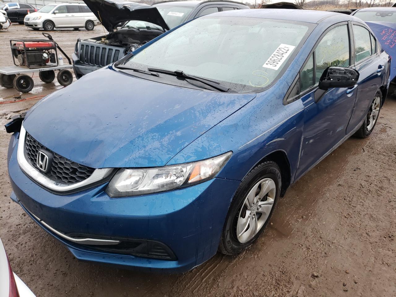 Photo 2 from auction – 2014 HONDA CIVIC LX with VIN 19XFB2F52EE066762