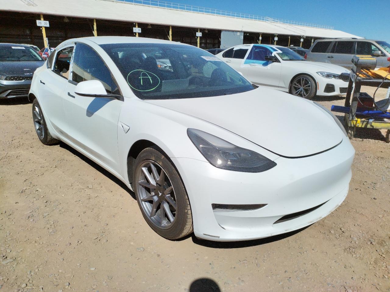 TESLA MODEL 3 2021 with VIN 5YJ3E1EA1MF871163 - Photo from auction