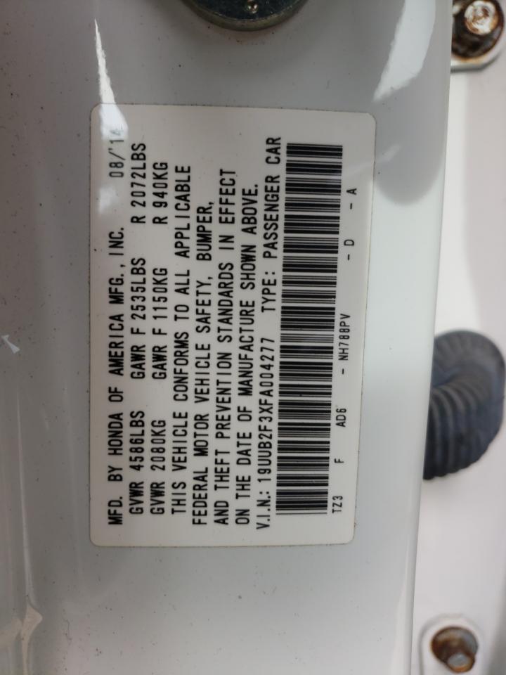 Photo 10 from auction – 2015 ACURA TLX with VIN 19UUB2F3XFA004277