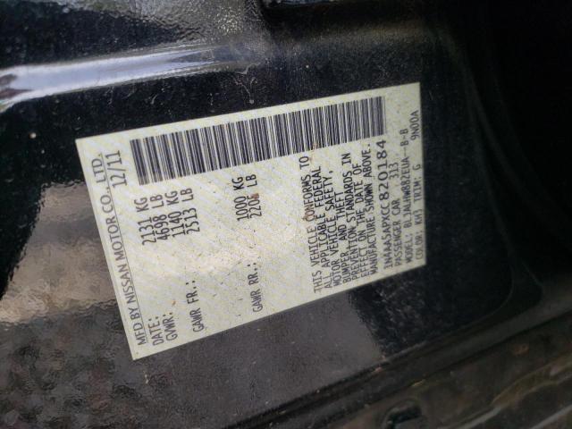 Photo 10 from auction – 2012 NISSAN MAXIMA S with VIN 1N4AA5APXCC820184