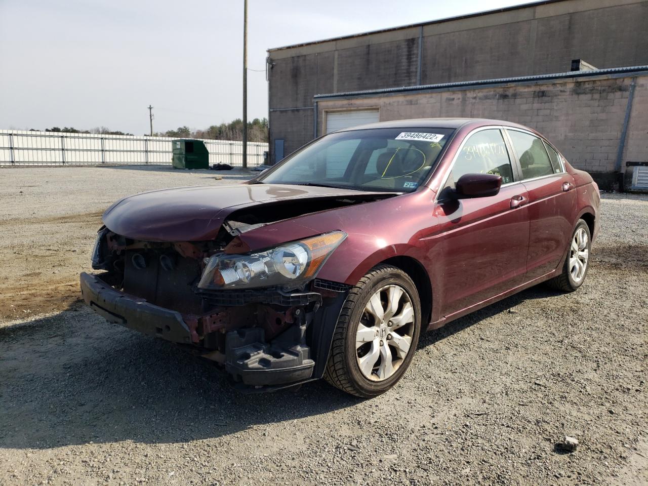 Photo 2 from auction – 2010 HONDA ACCORD EXL with VIN 1HGCP2F85AA031520