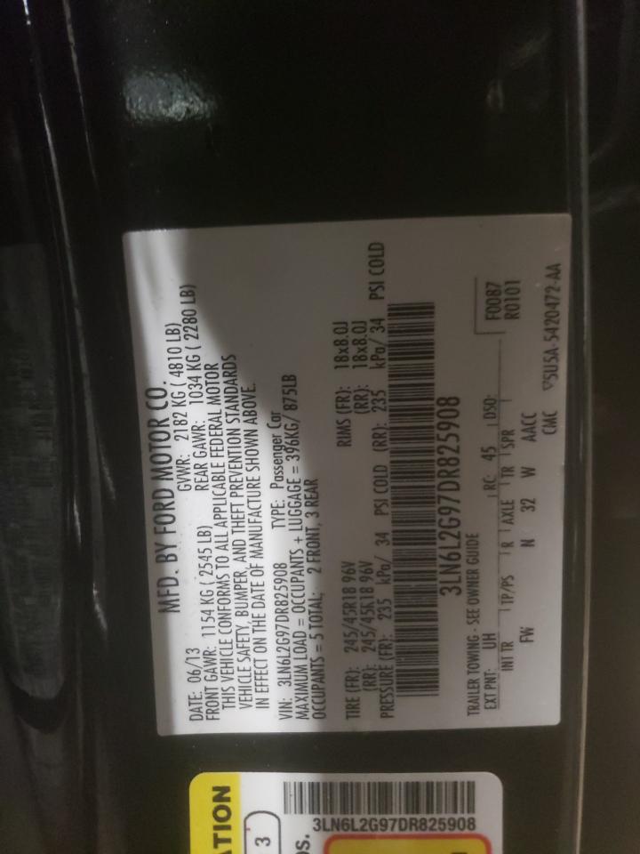 Photo 10 from auction – 2013 LINCOLN MKZ with VIN 3LN6L2G97DR825908