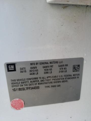 Photo 10 from auction – 2015 CHEVROLET MALIBU LS with VIN 1G11B5SL7FF344300