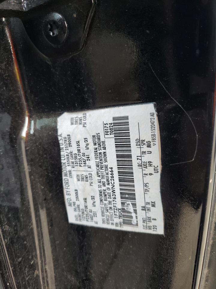 Photo 10 from auction – 1998 FORD F150 with VIN 1FTZF1763WNC26664