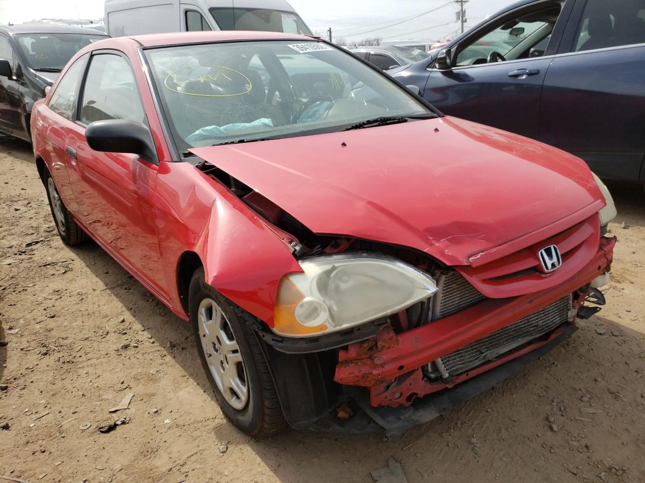 Photo 1 from auction – 2001 HONDA CIVIC LX with VIN 1HGEM225X1L056737