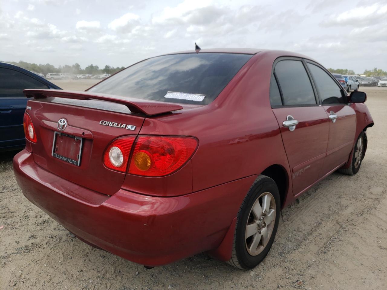 Photo 4 from auction – 2004 TOYOTA COROLLA CE with VIN 1NXBR32E54Z304170