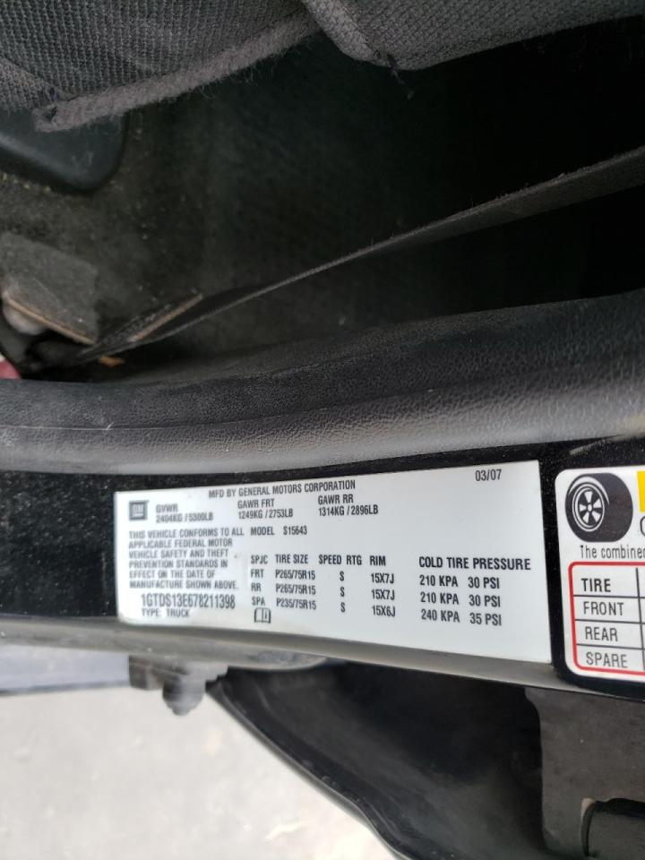 Photo 10 from auction – 2007 GMC CANYON with VIN 1GTDS13E678211398