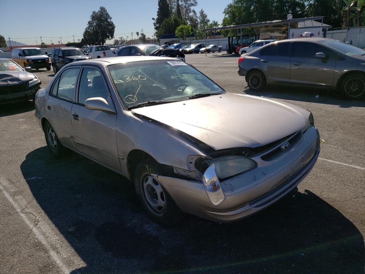 TOYOTA COROLLA VE 2000 with VIN 1NXBR12E1YZ342165 - Photo from auction