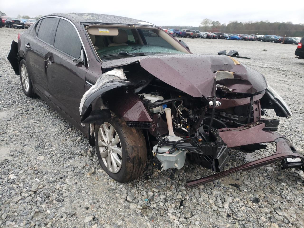 KIA OPTIMA EX 2014 with VIN 5XXGN4A79EG292417 - Photo from auction