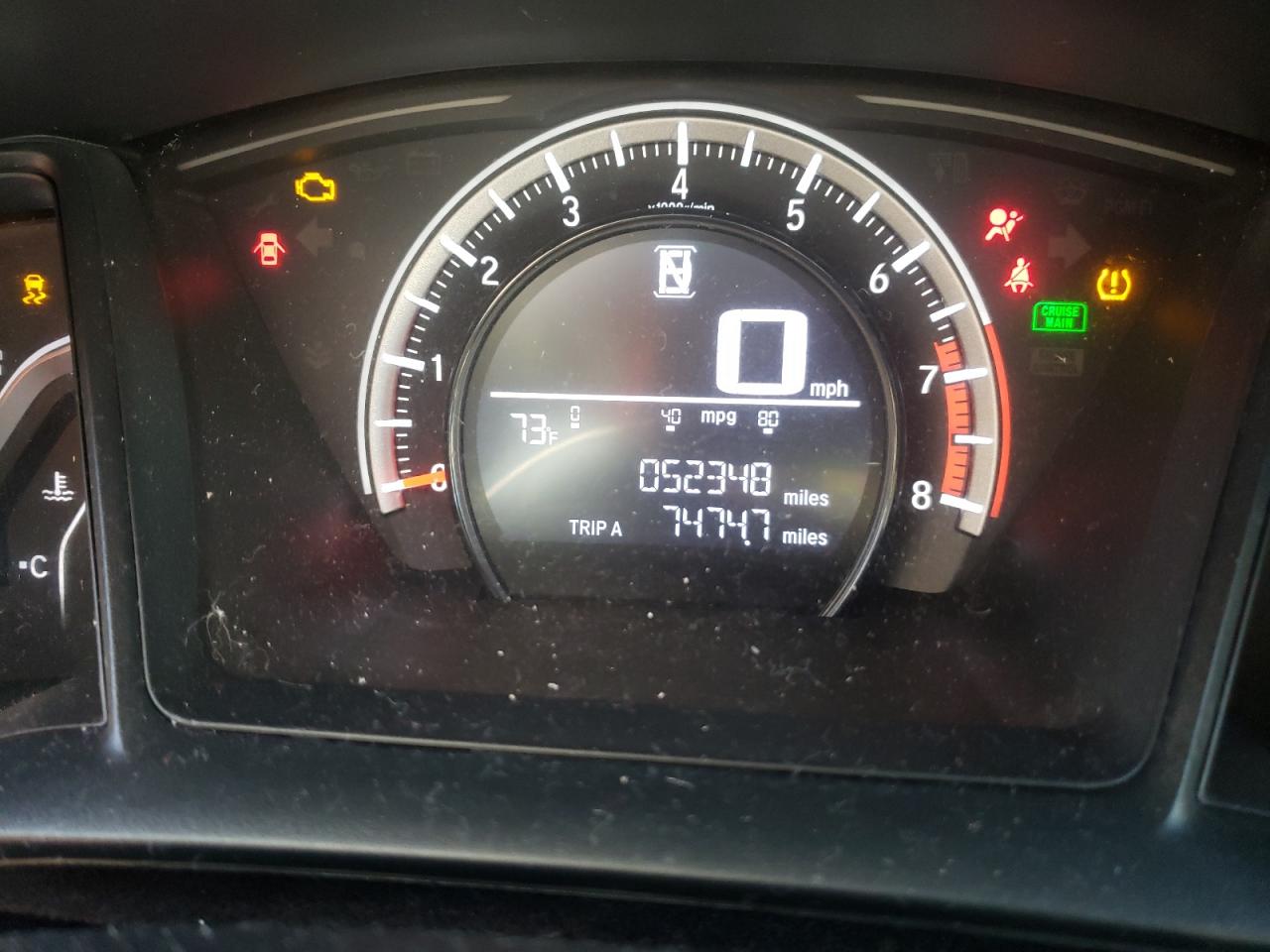Photo 8 from auction – 2017 HONDA CIVIC LX with VIN 19XFC2F57HE012486