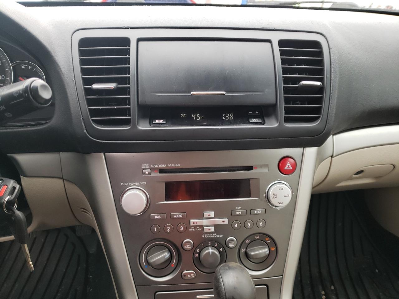 Photo 9 from auction – 2009 SUBARU OUTBACK 2. with VIN 4S4BP61C797335014